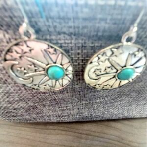 Metal Celestial Southwest Earrings